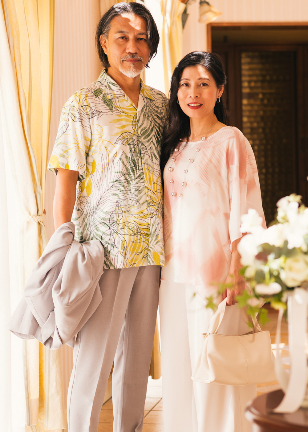 かりゆしウェア（沖縄版アロハシャツ） MAJUN - マリンオーロラ