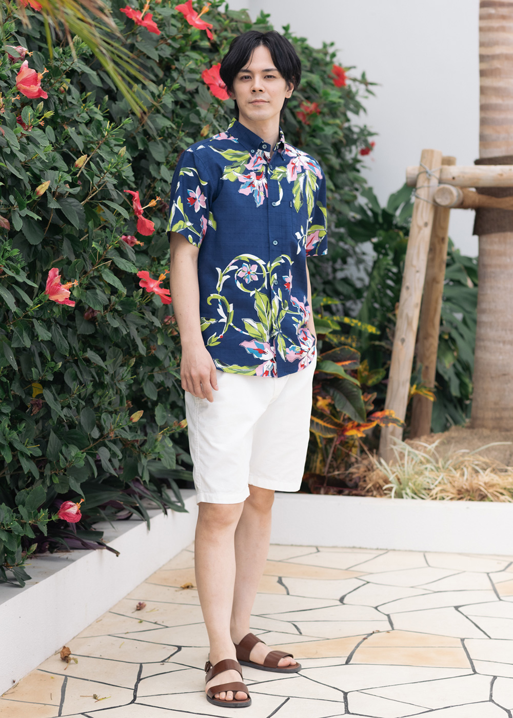 かりゆしウェア（沖縄版アロハシャツ） MAJUN - ポッピングツリー