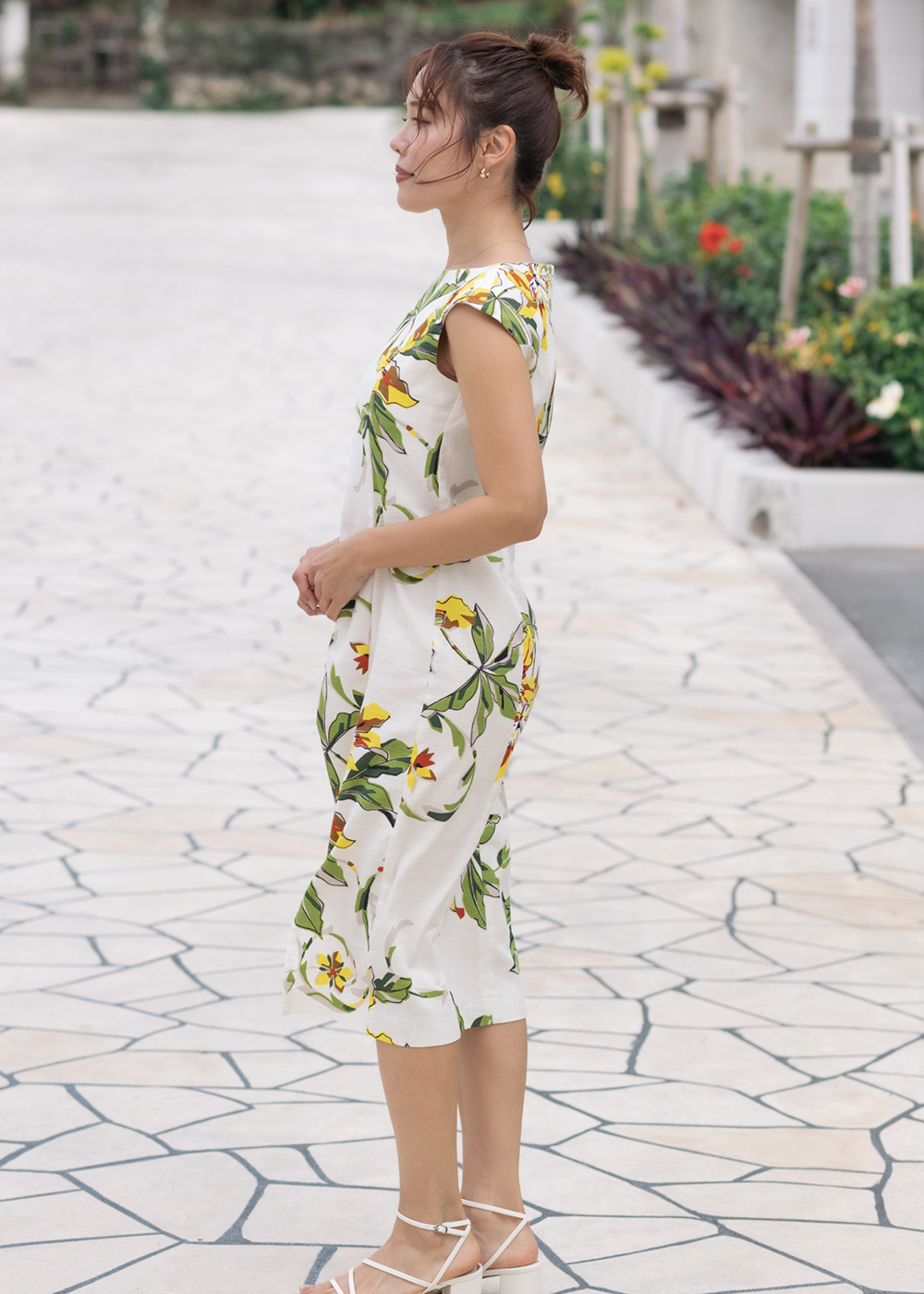 かりゆしウェア（沖縄版アロハシャツ） MAJUN - ポッピングツリー（ワンピース）