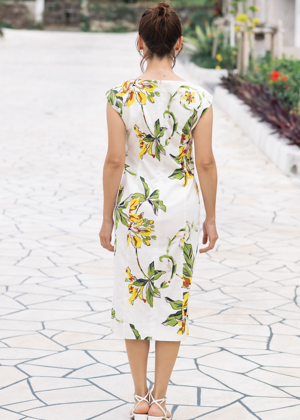 かりゆしウェア（沖縄版アロハシャツ） MAJUN - ポッピングツリー（ワンピース）