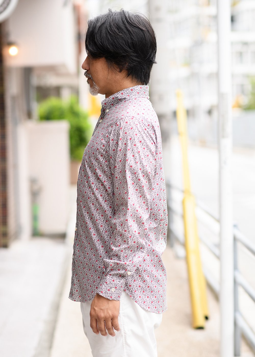 かりゆしウェア（沖縄版アロハシャツ） MAJUN - ナンディナペッパーL/S