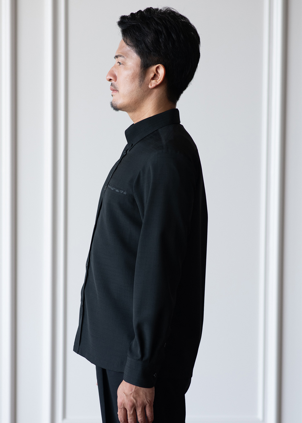 かりゆしウェア（沖縄版アロハシャツ） MAJUN - 燕に牡丹 L/S