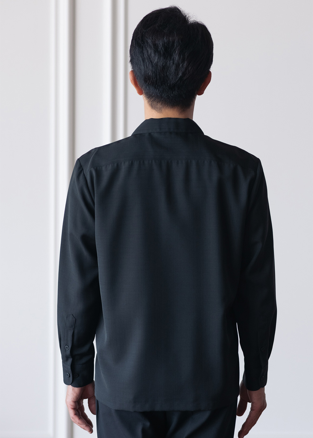 かりゆしウェア（沖縄版アロハシャツ） MAJUN - 燕に牡丹 L/S（開襟）