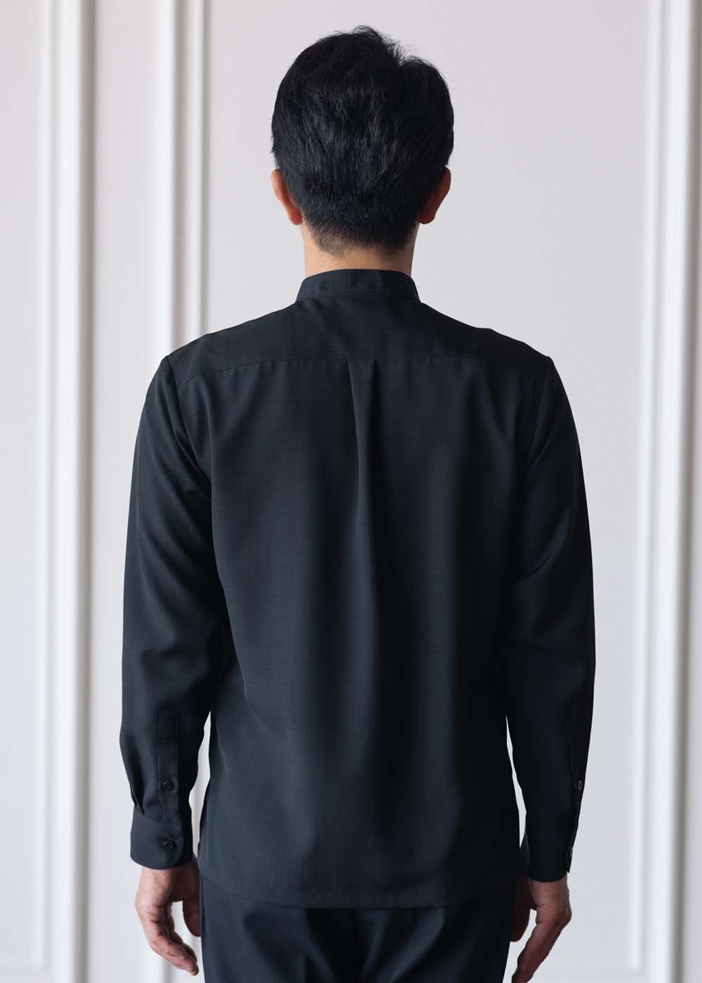 かりゆしウェア（沖縄版アロハシャツ） MAJUN - 燕に牡丹 L/S（マオカラー）