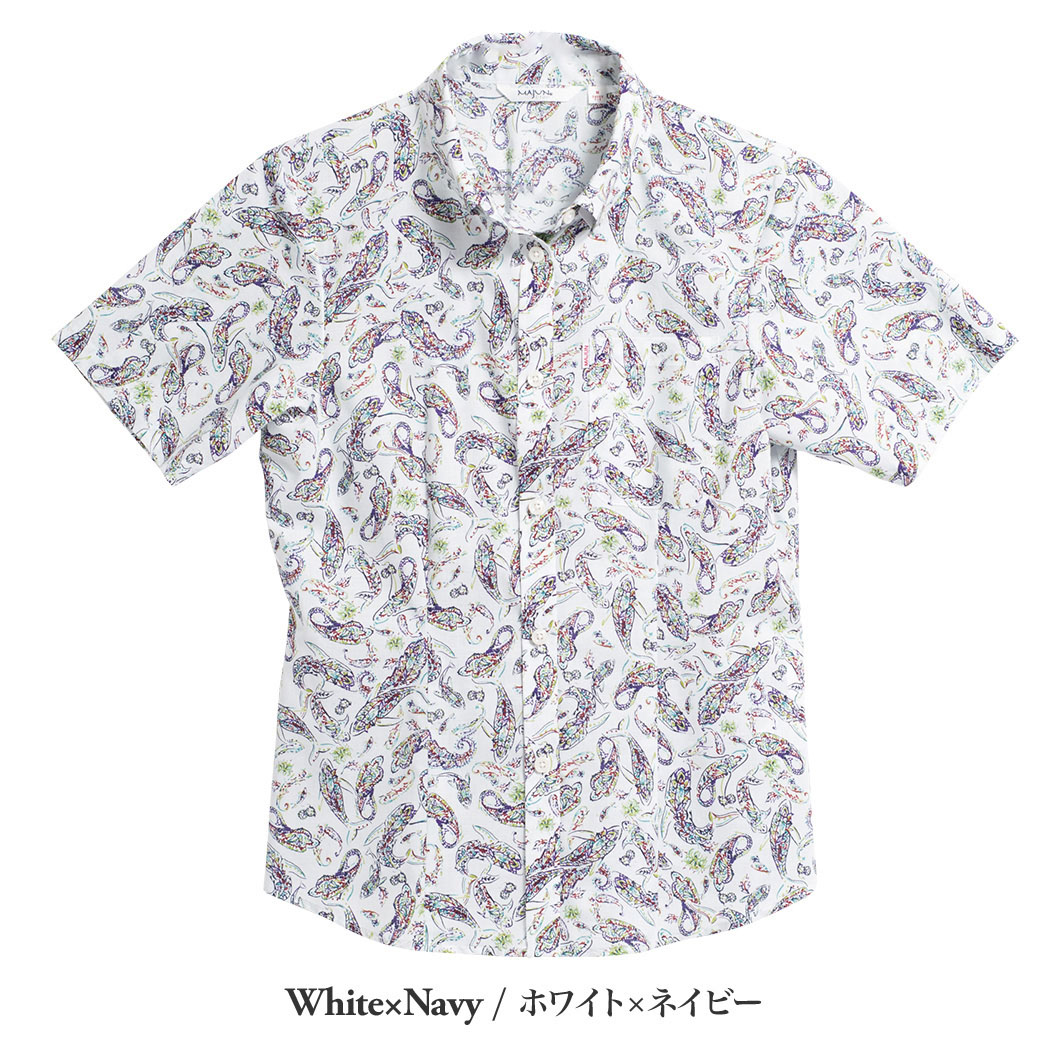 かりゆしウェア（沖縄版アロハシャツ） MAJUN - フィッシュドロップス
