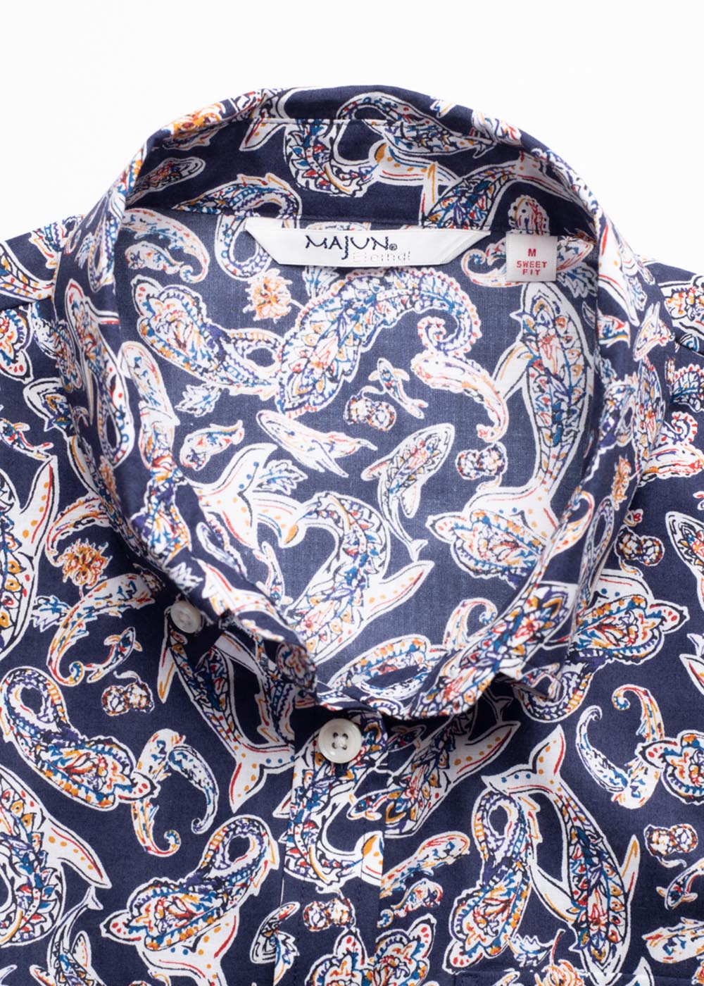 かりゆしウェア（沖縄版アロハシャツ） MAJUN - フィッシュドロップス