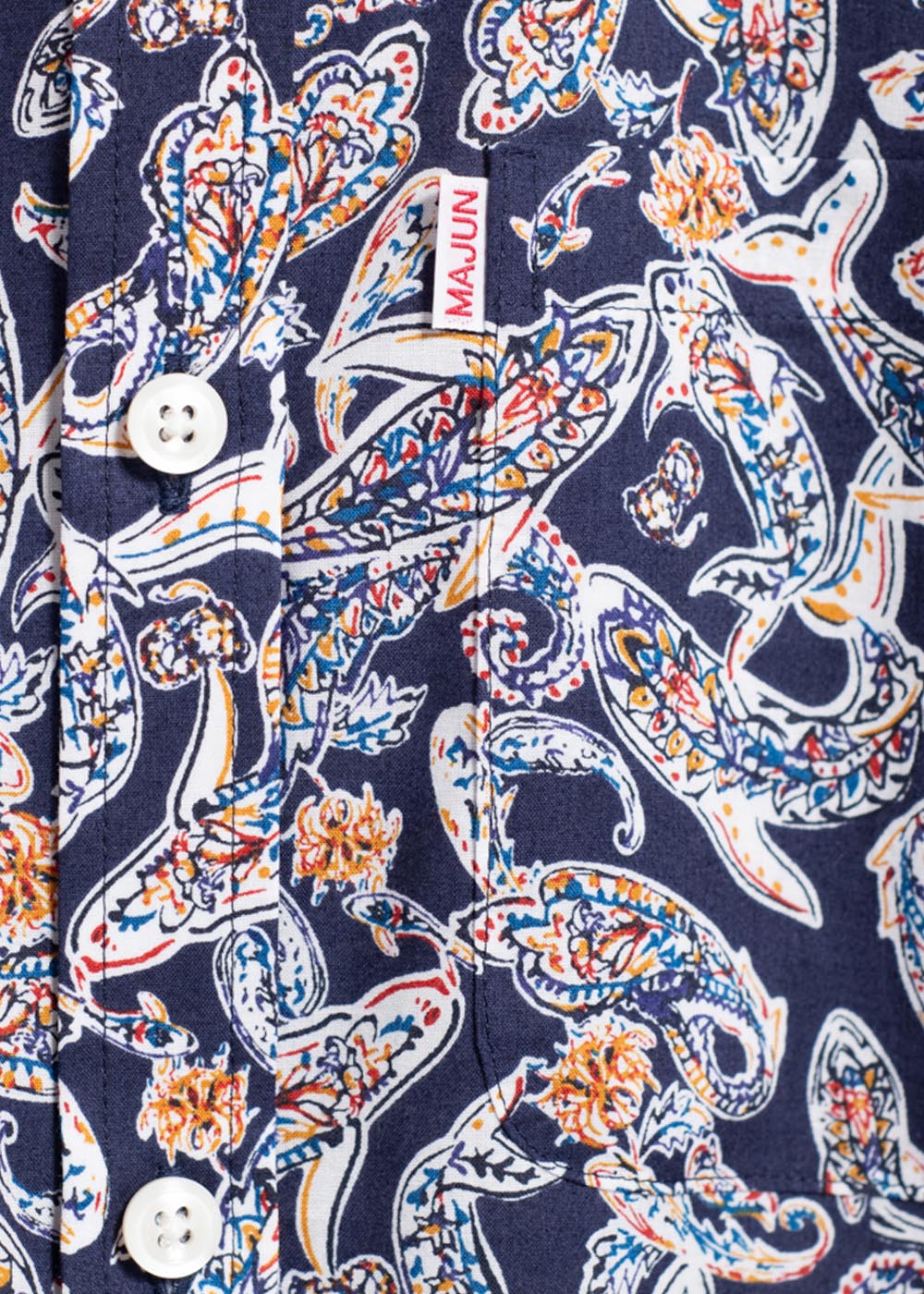 かりゆしウェア（沖縄版アロハシャツ） MAJUN - フィッシュドロップス