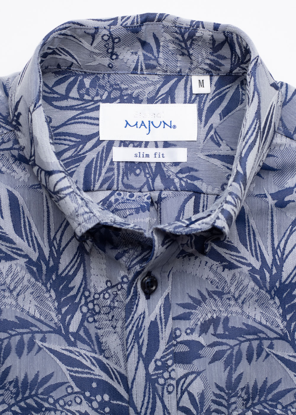 かりゆしウェア（沖縄版アロハシャツ） MAJUN - レインフォレストエコーL/S
