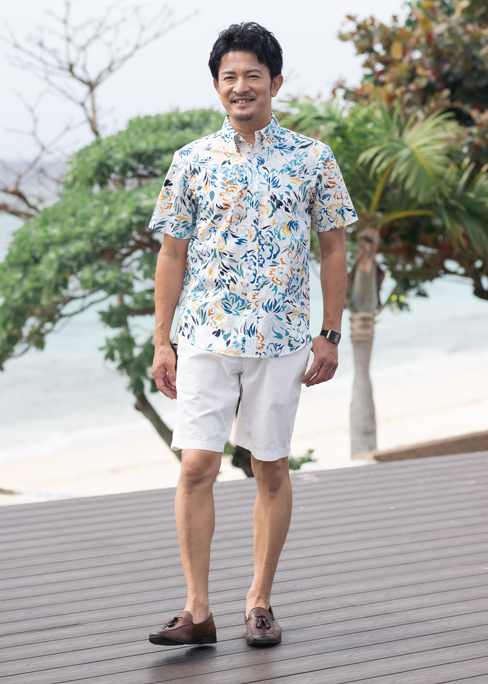 かりゆしウェア（沖縄版アロハシャツ） MAJUN - トロピカリーヌソレイユ