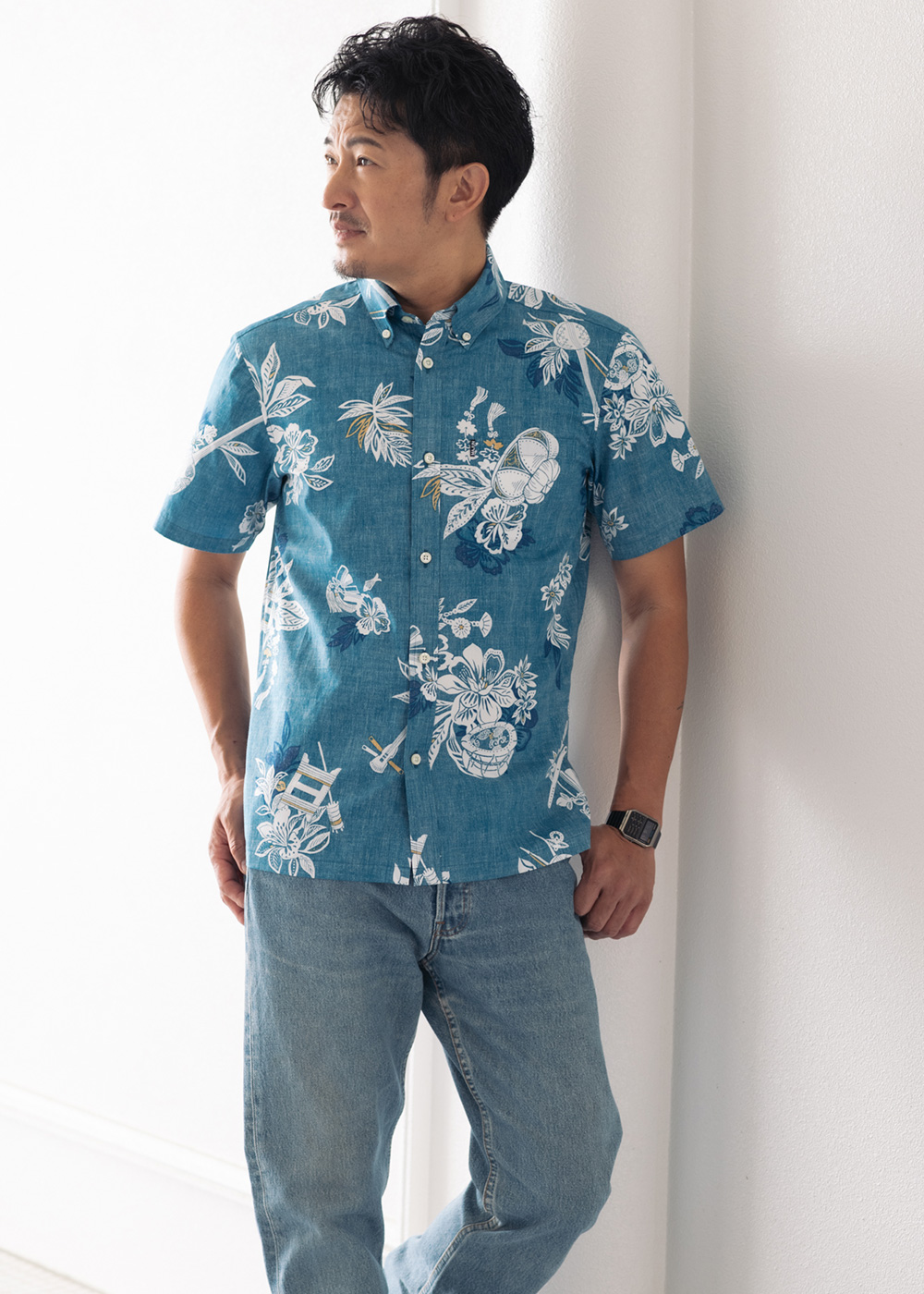 かりゆしウェア（沖縄版アロハシャツ） MAJUN - みみぐすい