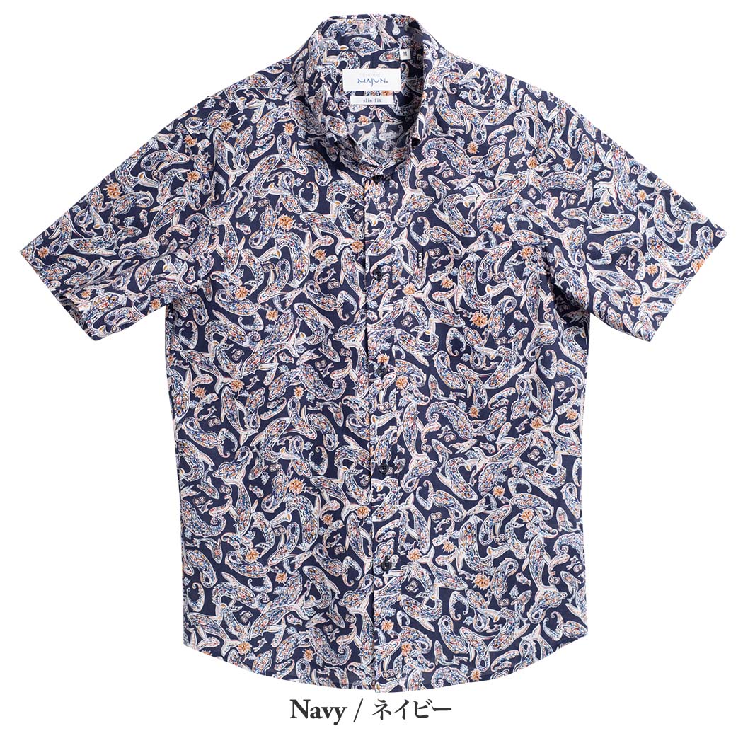 かりゆしウェア（沖縄版アロハシャツ） MAJUN - フィッシュドロップス