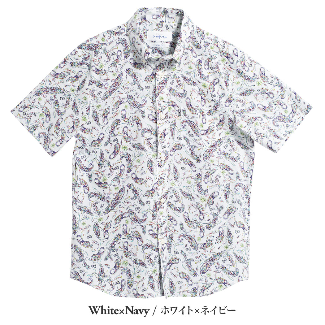 かりゆしウェア（沖縄版アロハシャツ） MAJUN - フィッシュドロップス