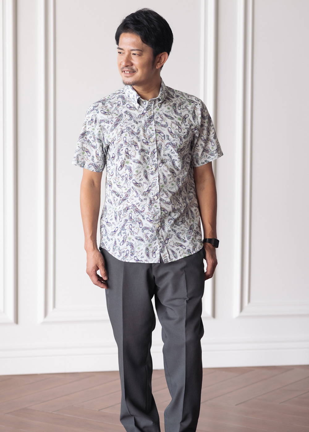 かりゆしウェア（沖縄版アロハシャツ） MAJUN - フィッシュドロップス