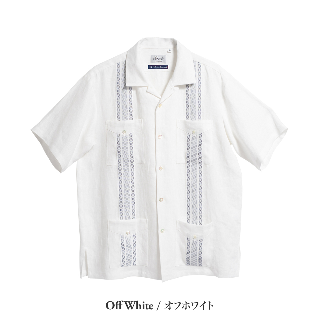 かりゆしウェア（沖縄版アロハシャツ） MAJUN - 知花花織グアジャベーラ