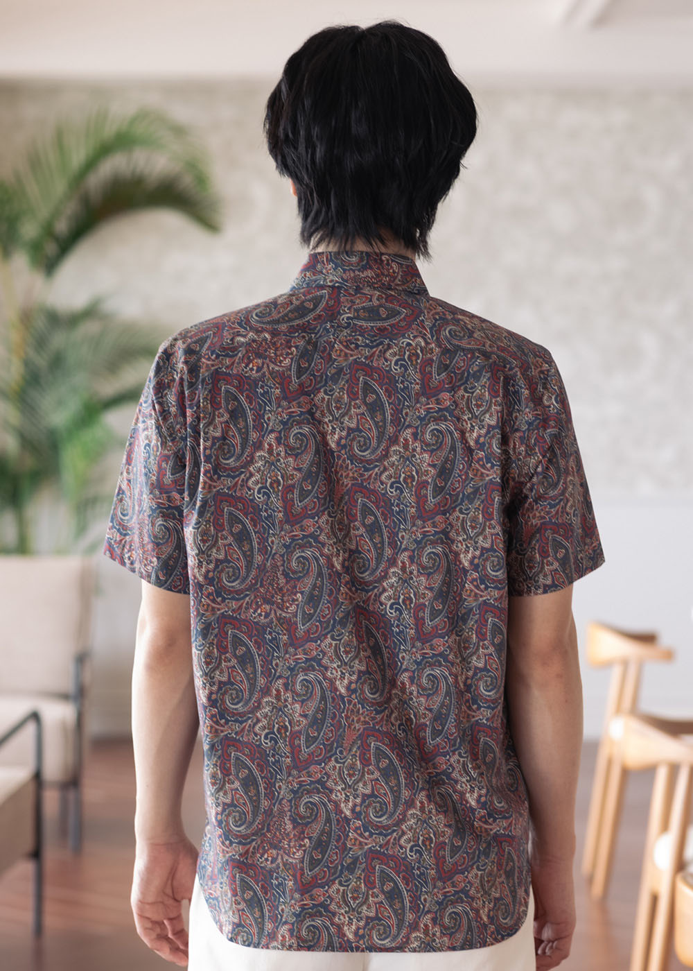かりゆしウェア（沖縄版アロハシャツ） MAJUN - Deigo Paisley
