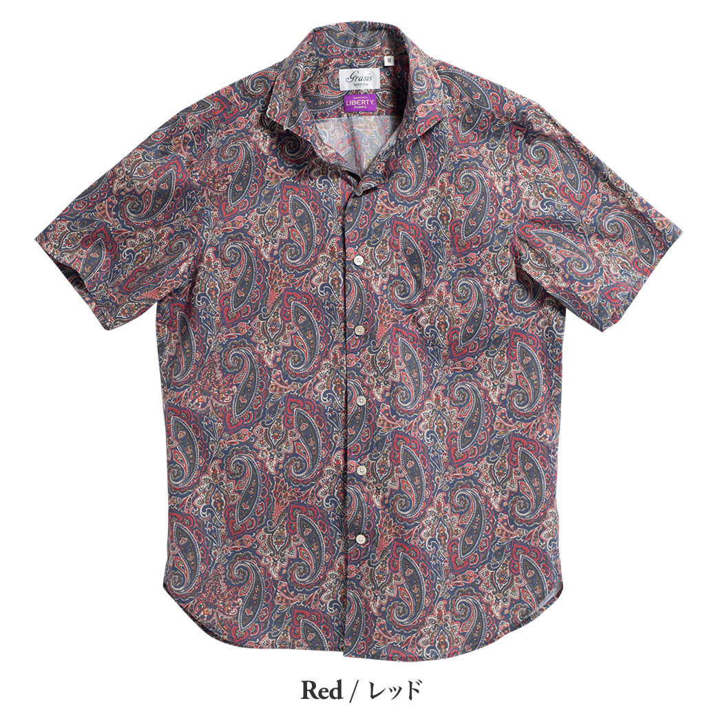 かりゆしウェア（沖縄版アロハシャツ） MAJUN - Deigo Paisley