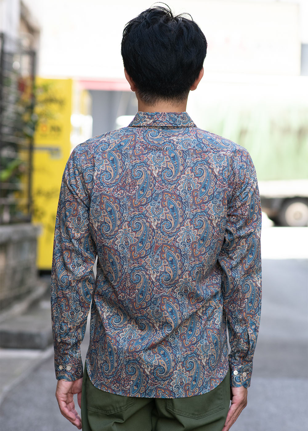 かりゆしウェア（沖縄版アロハシャツ） MAJUN - Deigo Paisley L/S