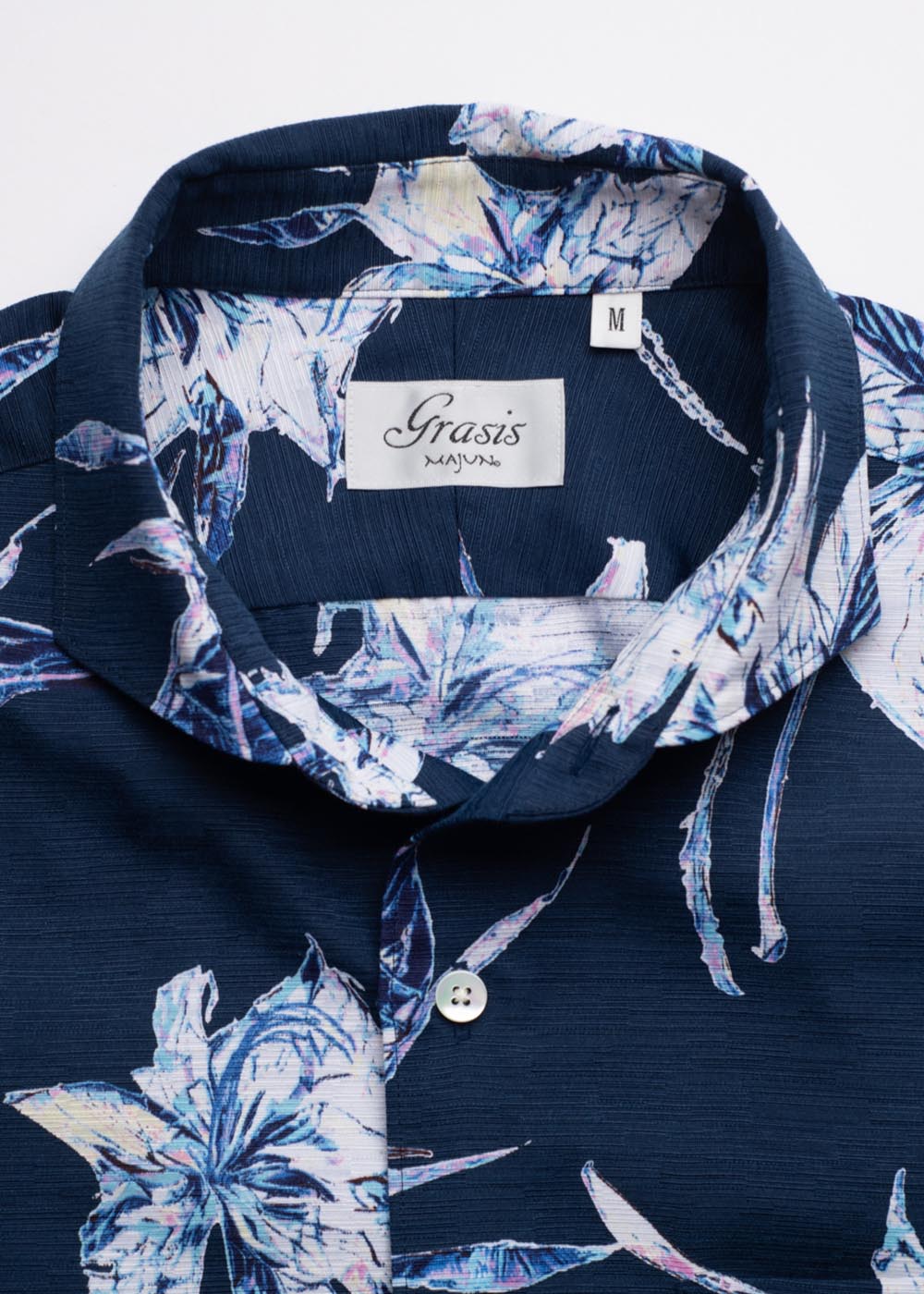 かりゆしウェア（沖縄版アロハシャツ） MAJUN - オルフィリスグリス