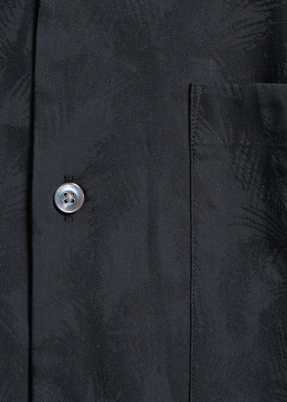 かりゆしウェア（沖縄版アロハシャツ） MAJUN - パームツリージャガード