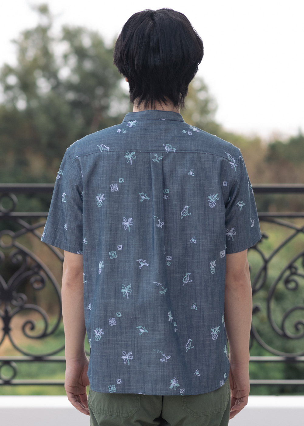 かりゆしウェア（沖縄版アロハシャツ） MAJUN - ネイチャーテライン