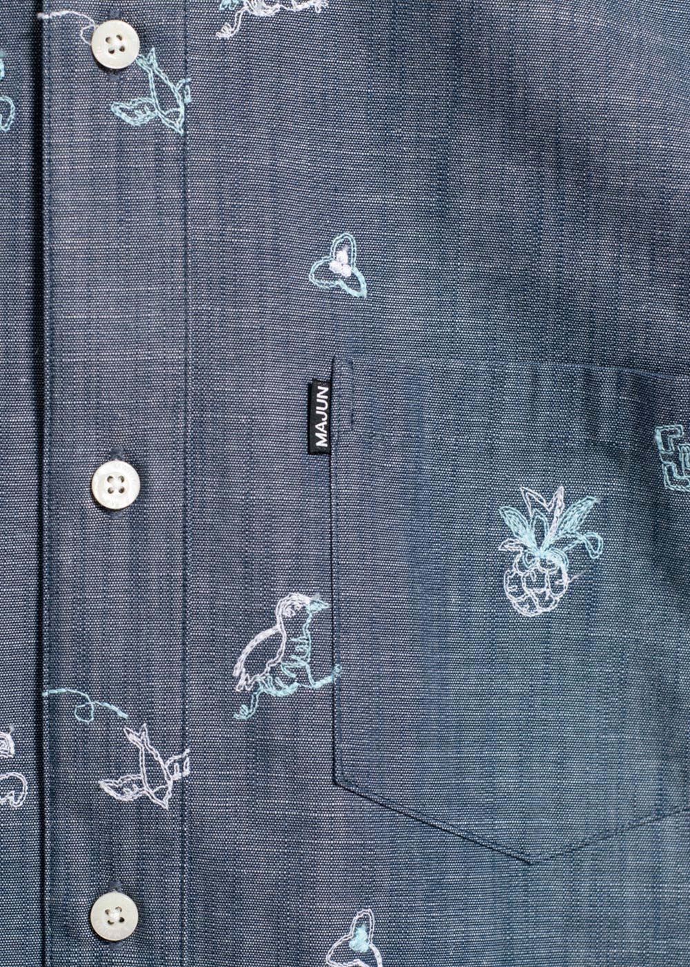 かりゆしウェア（沖縄版アロハシャツ） MAJUN - ネイチャーテライン