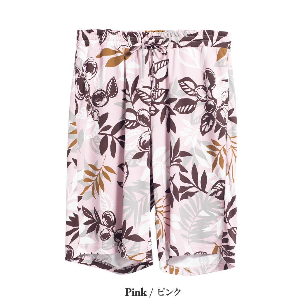 かりゆしウェア（沖縄版アロハシャツ） MAJUN - シルエットリーフ（ルームウェア）