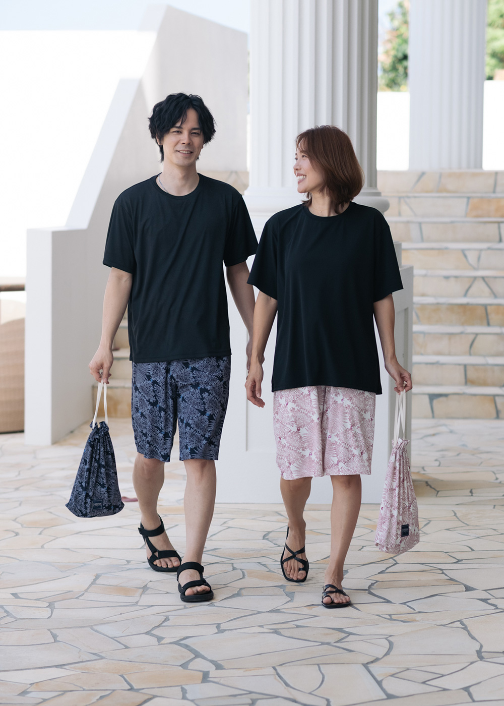 かりゆしウェア（沖縄版アロハシャツ） MAJUN - プラントガーランド（ルームウェア）