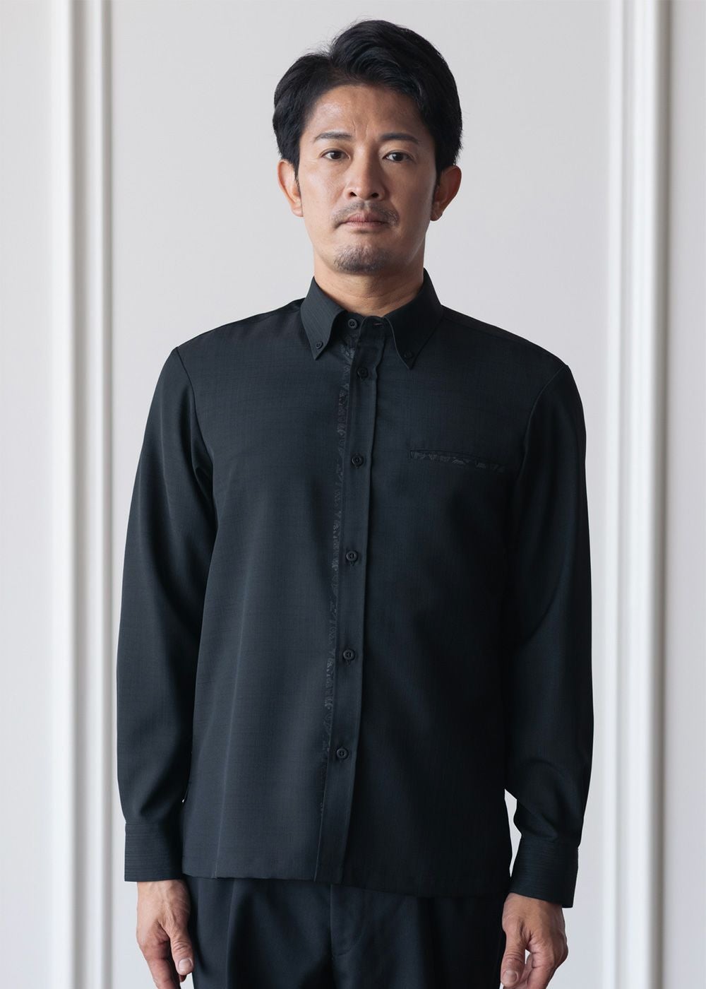 燕に牡丹 L/S | かりゆしウェア（沖縄版アロハシャツ）専門店：MAJUN