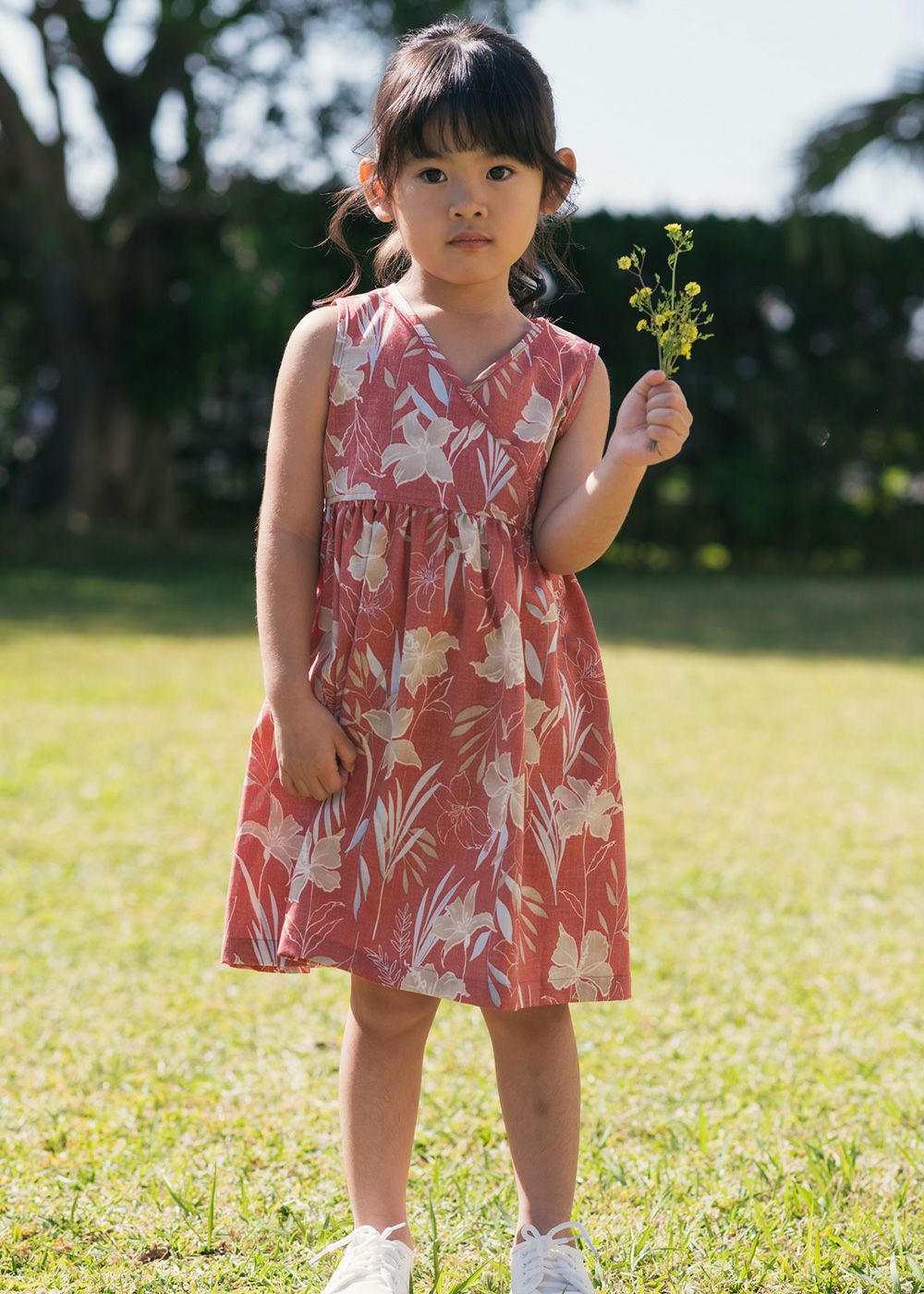 【美品 】fishandkids シャツワンピ 4-5y 馬 ホース オキナワグラッシーズ（キッズワンピース） | かりゆしウェア（沖縄版