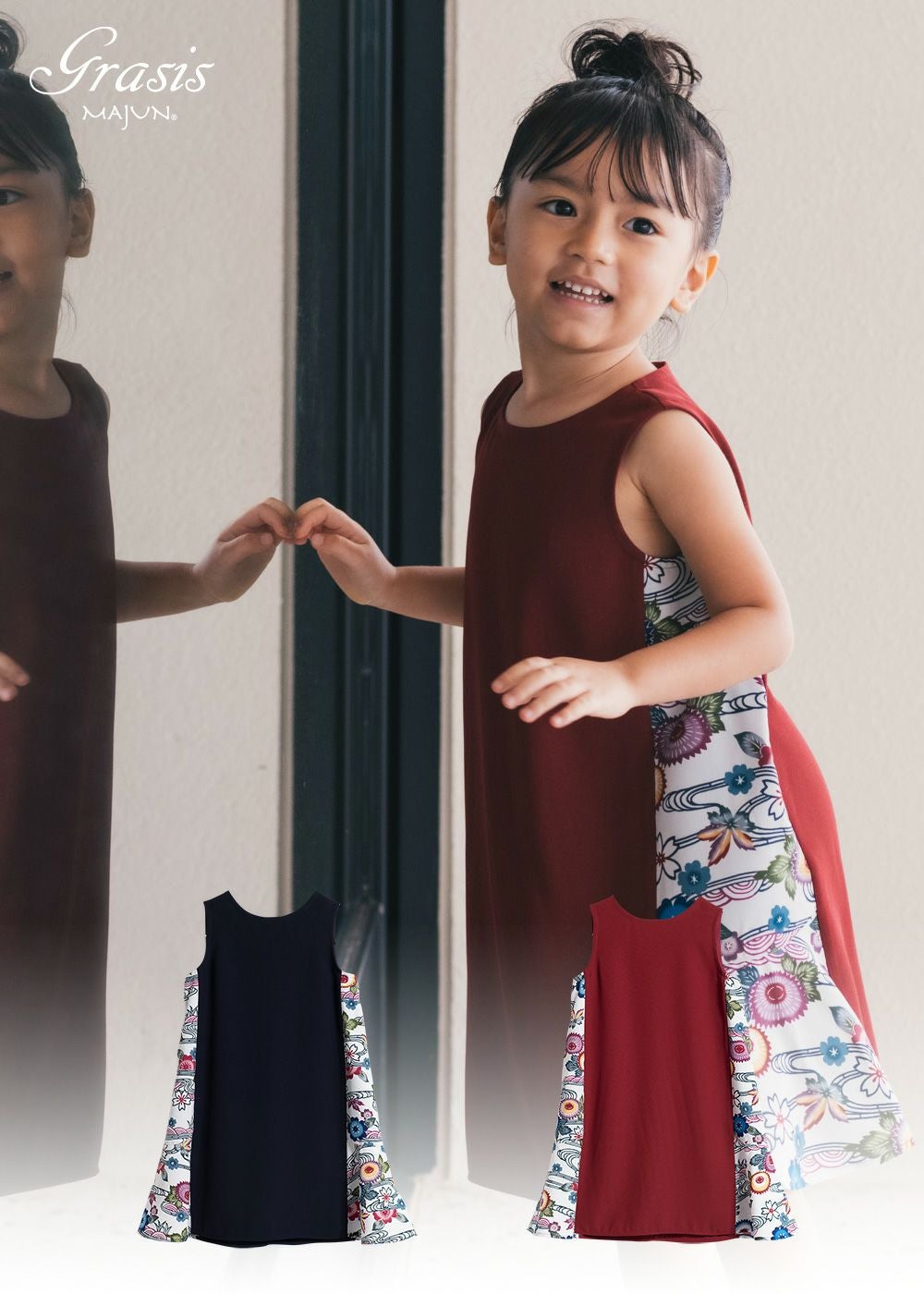 美品　MAJUN OKINAWA ボタニカルコルサージ　かりゆしウェア ブラウス ボタニカルサワー | かりゆしウェア（沖縄版アロハシャツ）専門店