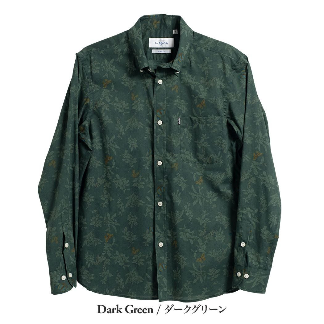 アクセントインセクトL/S | かりゆしウェア（沖縄版アロハシャツ）専門