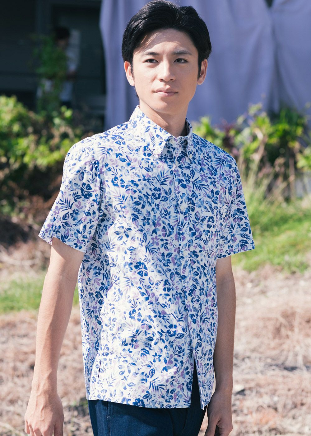 【美品】sahara シャツ PRE ORDER】Art Print Sheer Shirt（シャツ/ブラウス）｜sahara