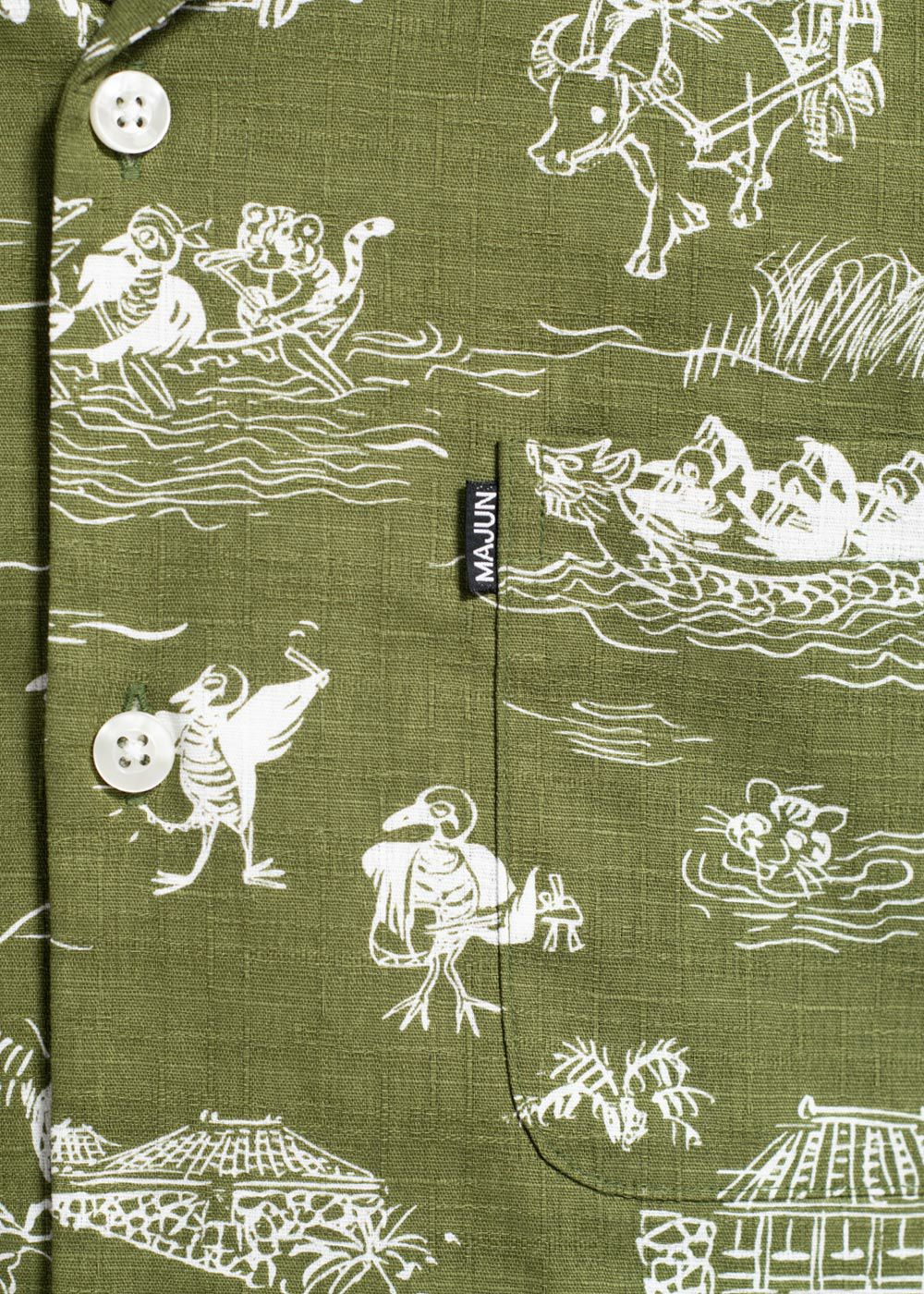沖縄鳥獣戯画 | かりゆしウェア（沖縄版アロハシャツ）専門店：MAJUN